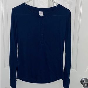 Blue knit long sleeve